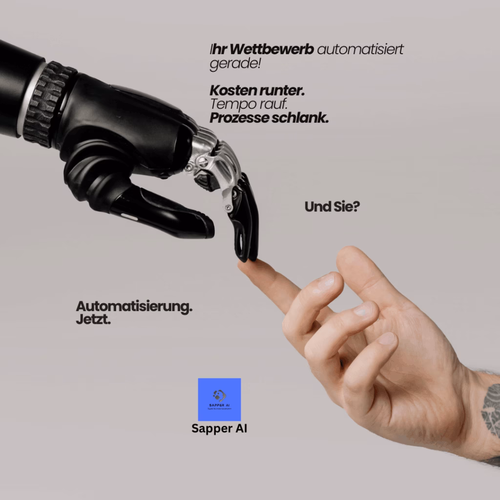 KI Beratung Ulm: Kein KI Berater blaa blaa, sondern Mehrwert in 15 Minuten.

Intelligente Lösungen für Baden-Württemberg von Sapper AI Germany